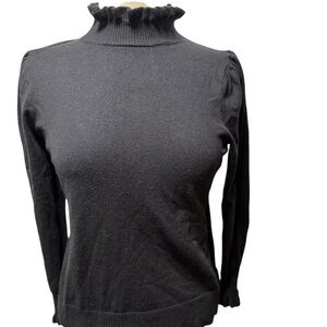 CeCe Black Turtleneck‎ Sweater